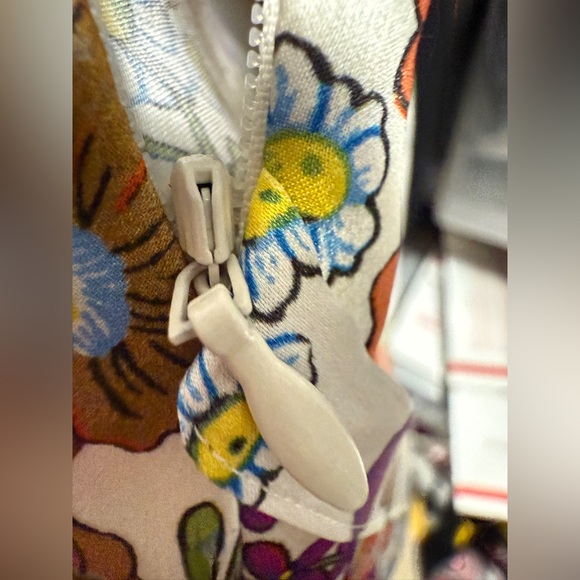 Women’s Coach 100 % silk  summer Midi Dress xl NWT spring summer - Picture 5 of 15